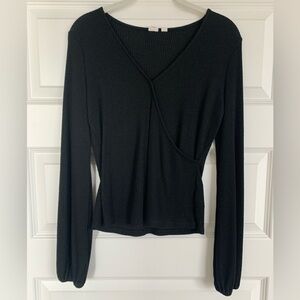 Gap Wrap Rib Knit Top